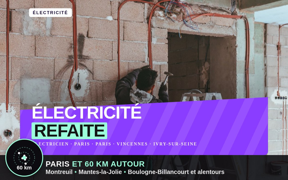 Je vais refaire l'électricité de votre appartement en rénovation à Meaux