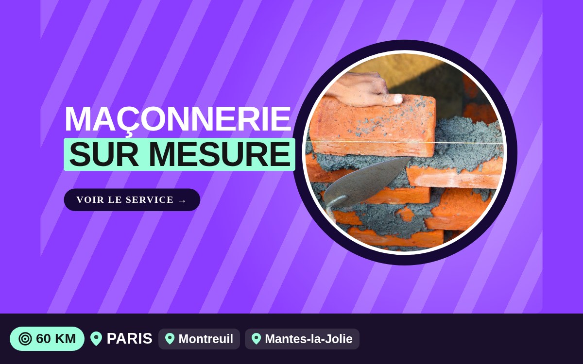 Je vais réaliser vos petits travaux de maçonnerie à Meaux
