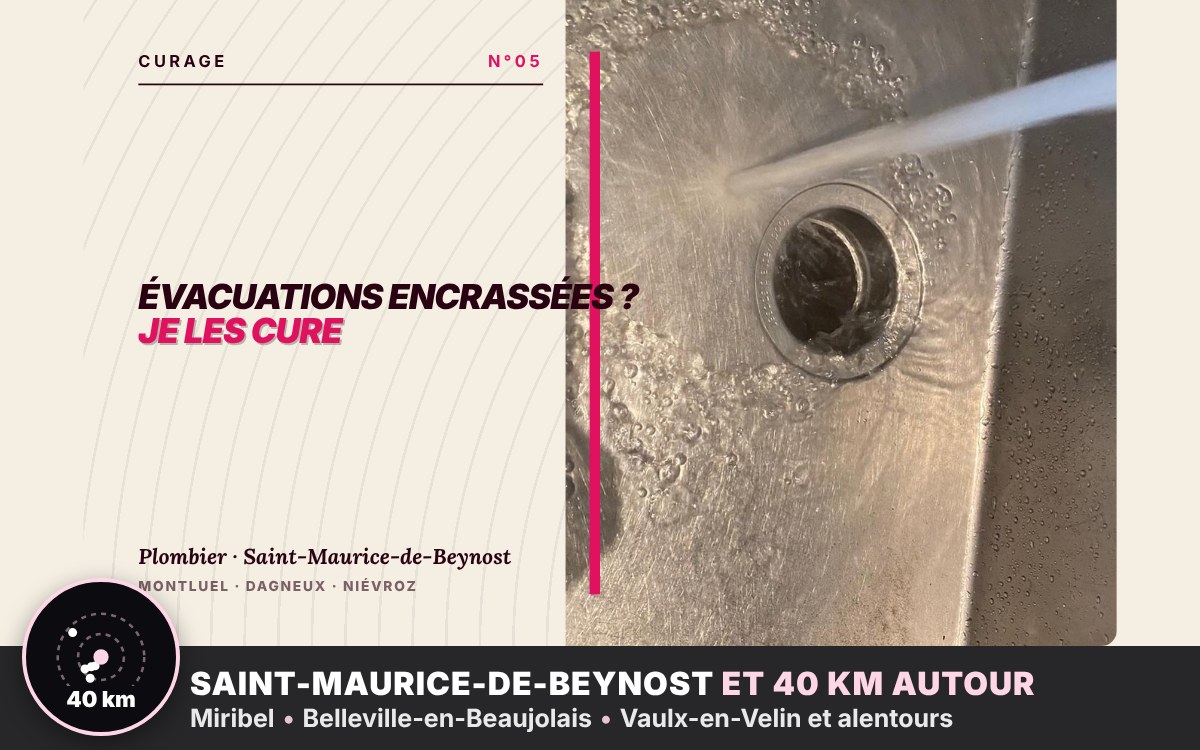 Je vais curer les canalisations d'évacuation de votre maison à Écully