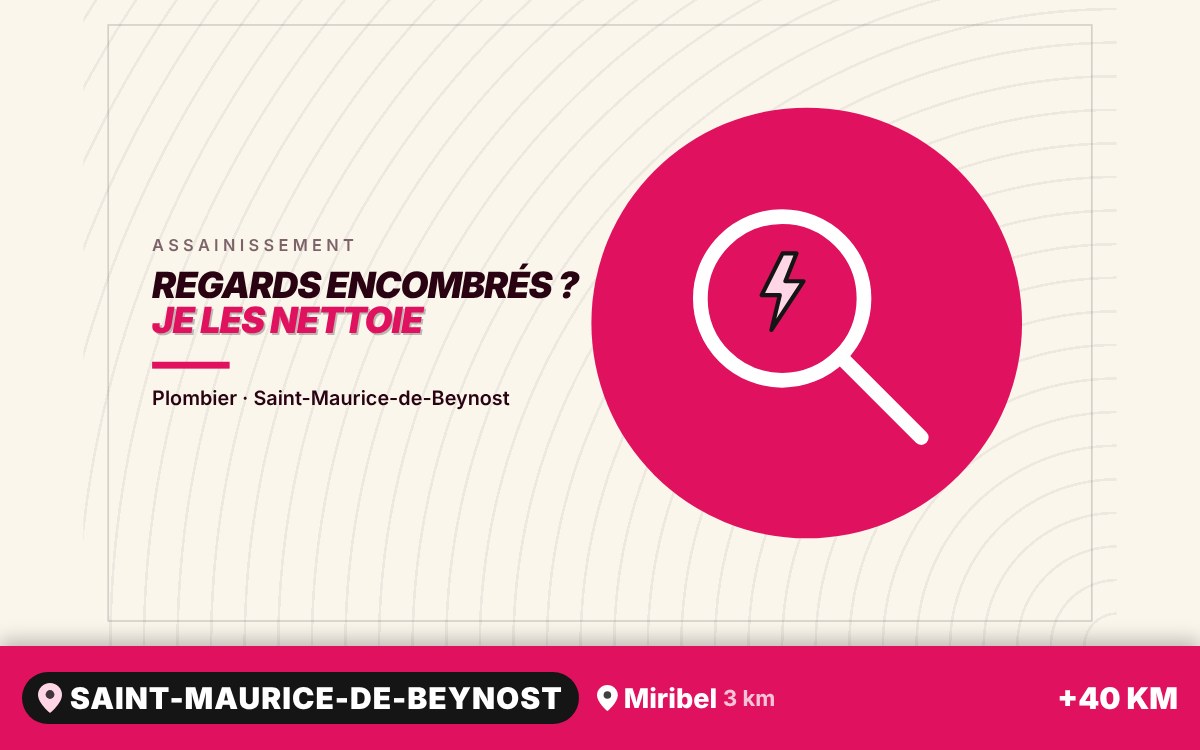 Je vais nettoyer et dégager vos regards d'assainissement à Écully