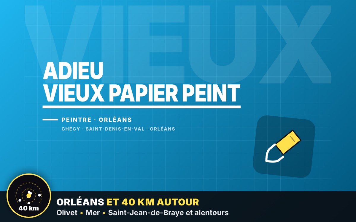 Notre équipe va retirer votre ancien papier peint et préparer les murs à Orléans