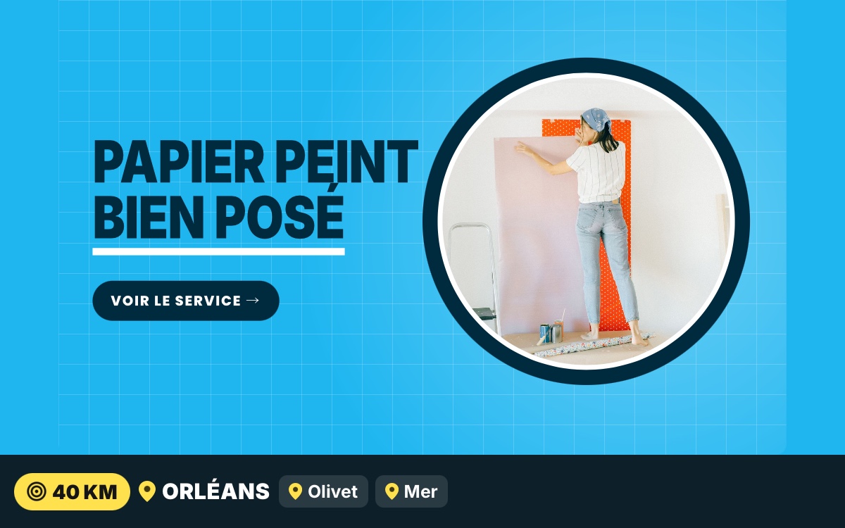 Notre équipe va poser votre papier peint dans la pièce de votre choix à Orléans