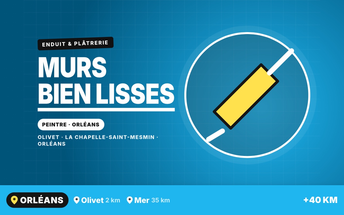 Notre équipe va lisser vos murs abîmés avec un enduit de finition à Orléans