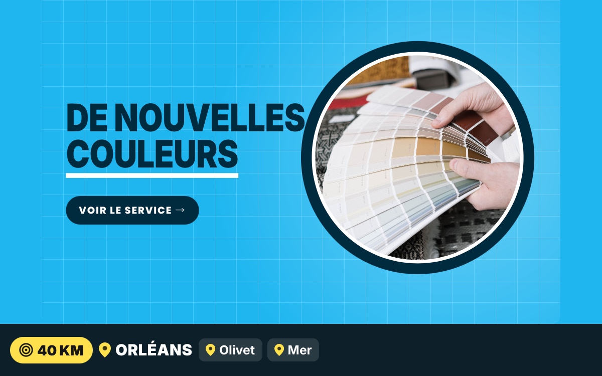 Notre équipe va changer l'ambiance d'une pièce avec de nouvelles couleurs à Orléans