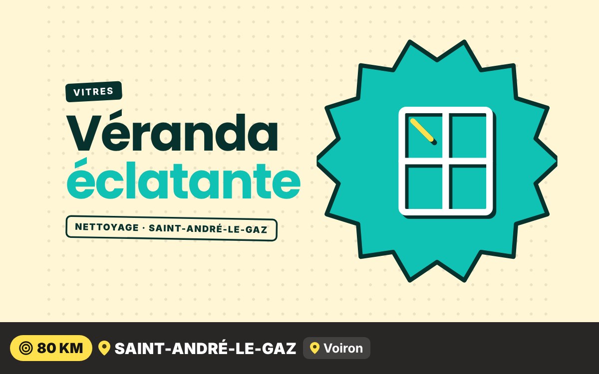 Je vais nettoyer vos baies vitrées et votre véranda à Écully