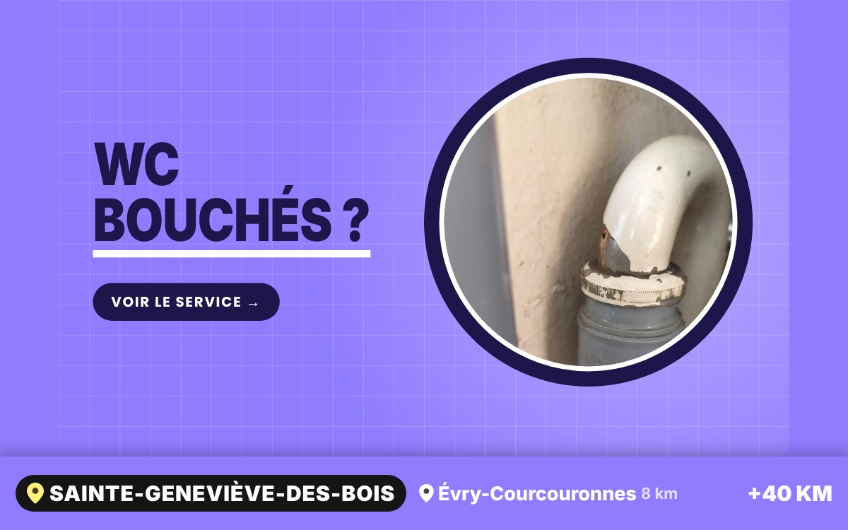 Je vais déboucher vos toilettes à Étampes