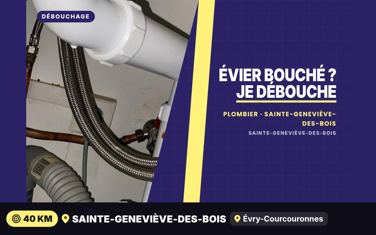Je vais déboucher votre évier à Corbeil-Essonnes