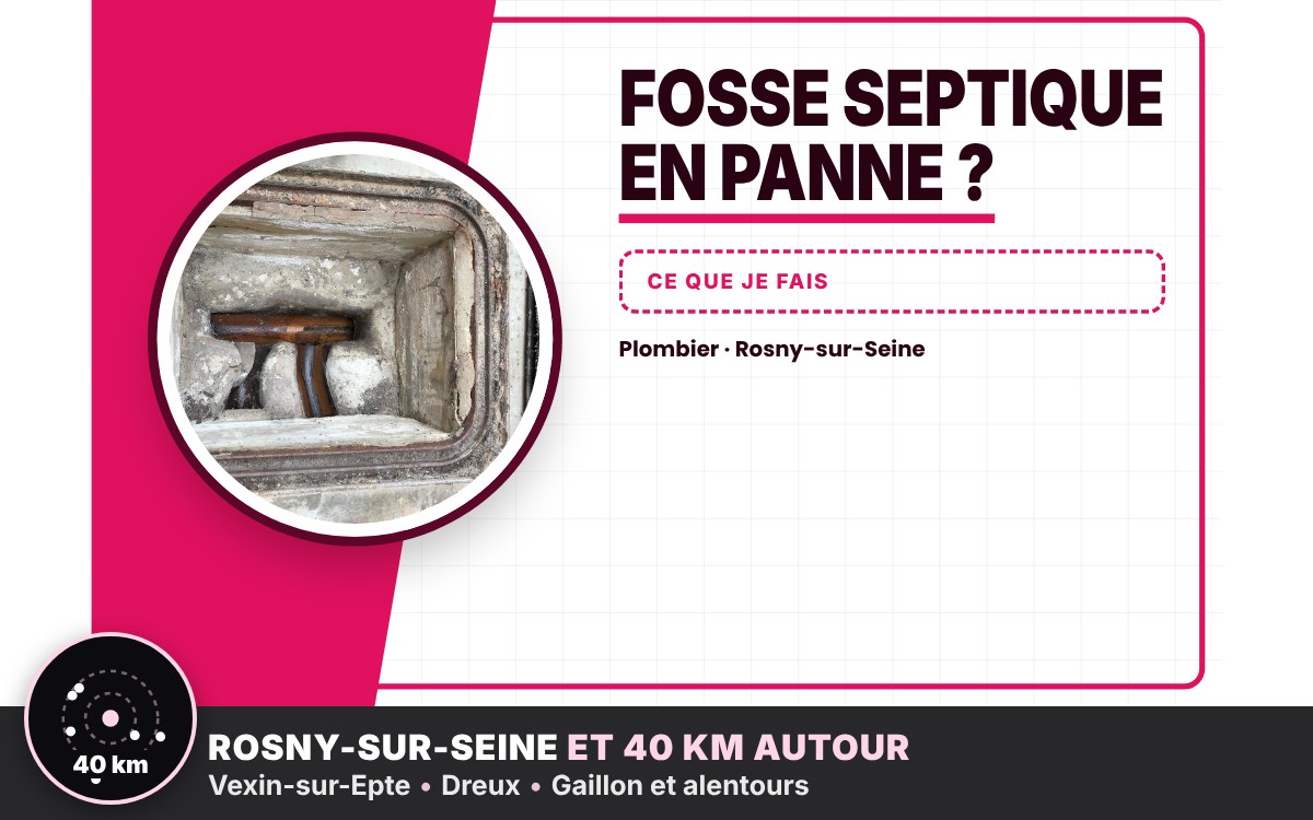 Je vais réparer votre fosse septique à Val-de-Reuil