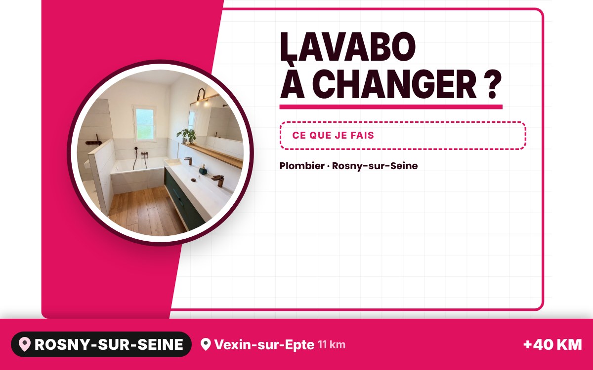 Je vais poser votre lavabo, votre vasque ou votre évier à Dreux