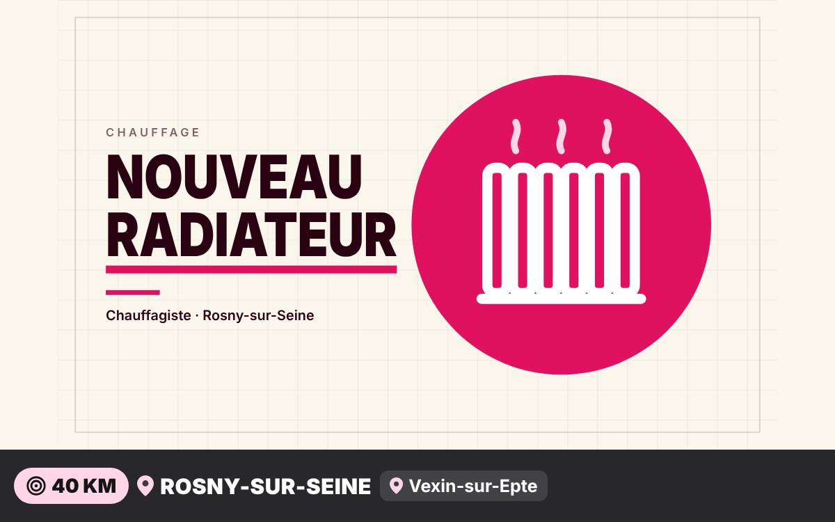 Je vais poser ou remplacer votre radiateur à eau à Val-de-Reuil