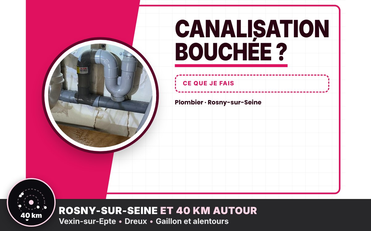 Je vais déboucher votre canalisation à Val-de-Reuil