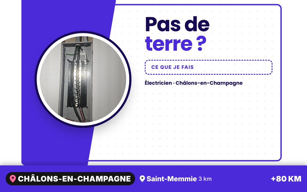 Je vais créer votre prise de terre à Reims