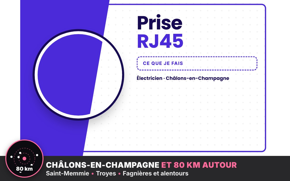 Je vais installer votre réseau informatique et vos prises RJ45 à Reims