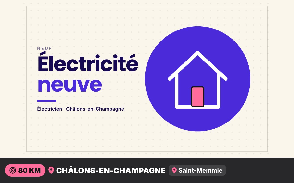 Je vais réaliser votre installation électrique neuve à Reims