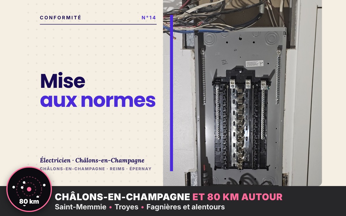 Je vais mettre votre installation électrique aux normes à Reims