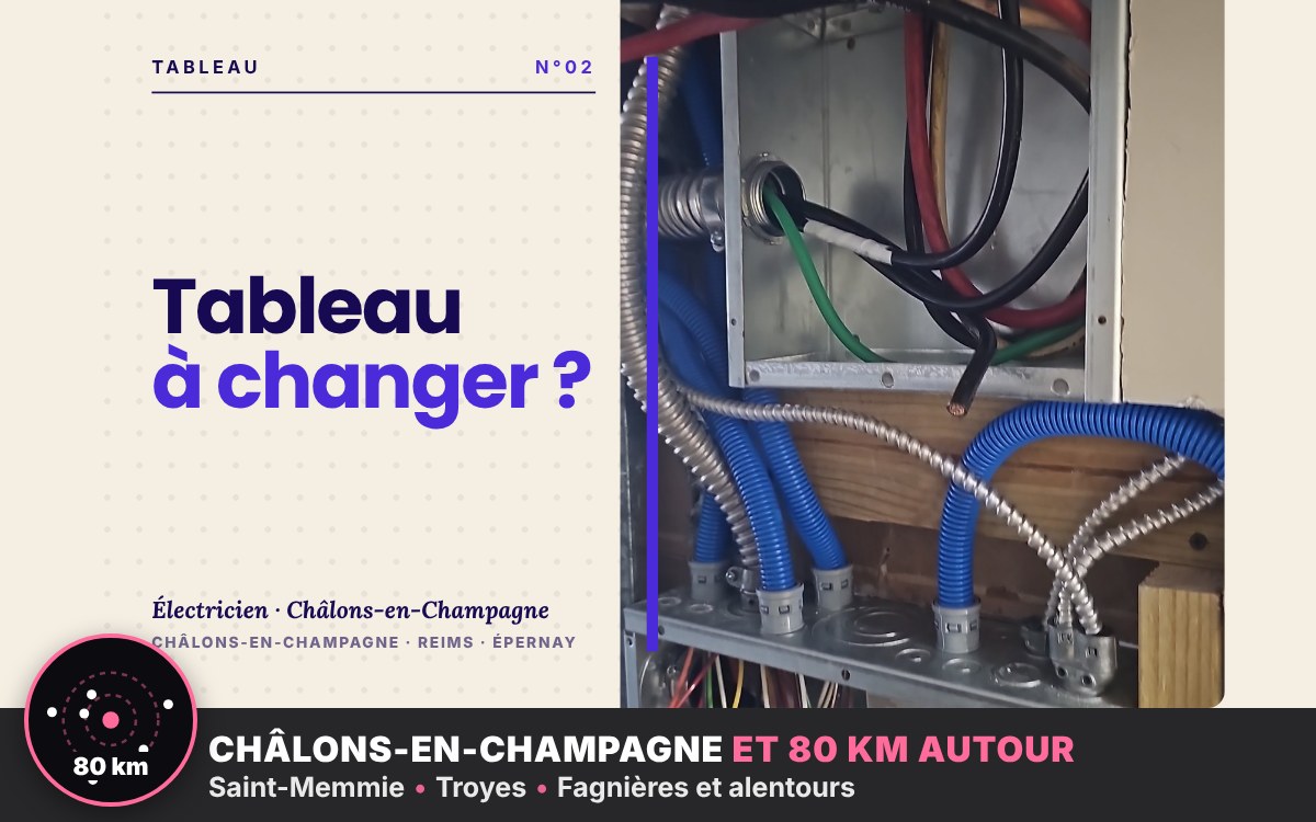 Je vais remplacer votre tableau électrique à Reims