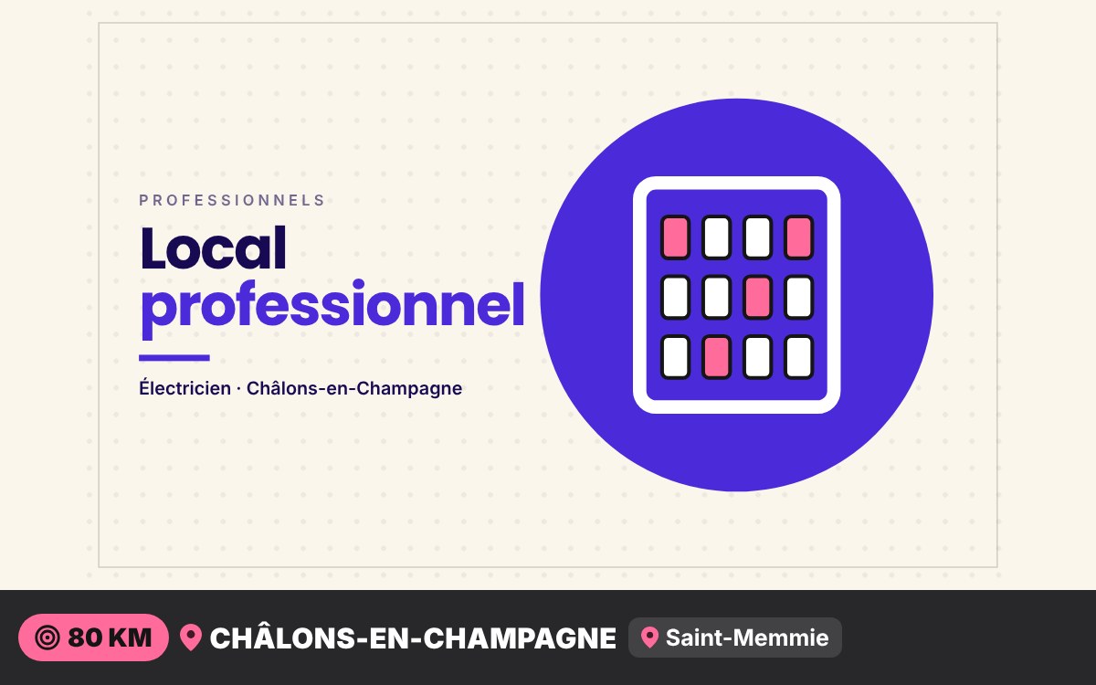 Je vais réaliser l'électricité de vos locaux professionnels à Reims