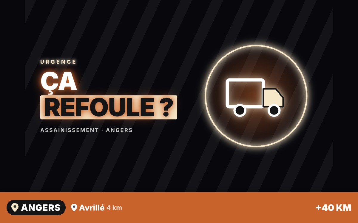 Je vais intervenir sur votre fosse septique qui refoule à Trélazé