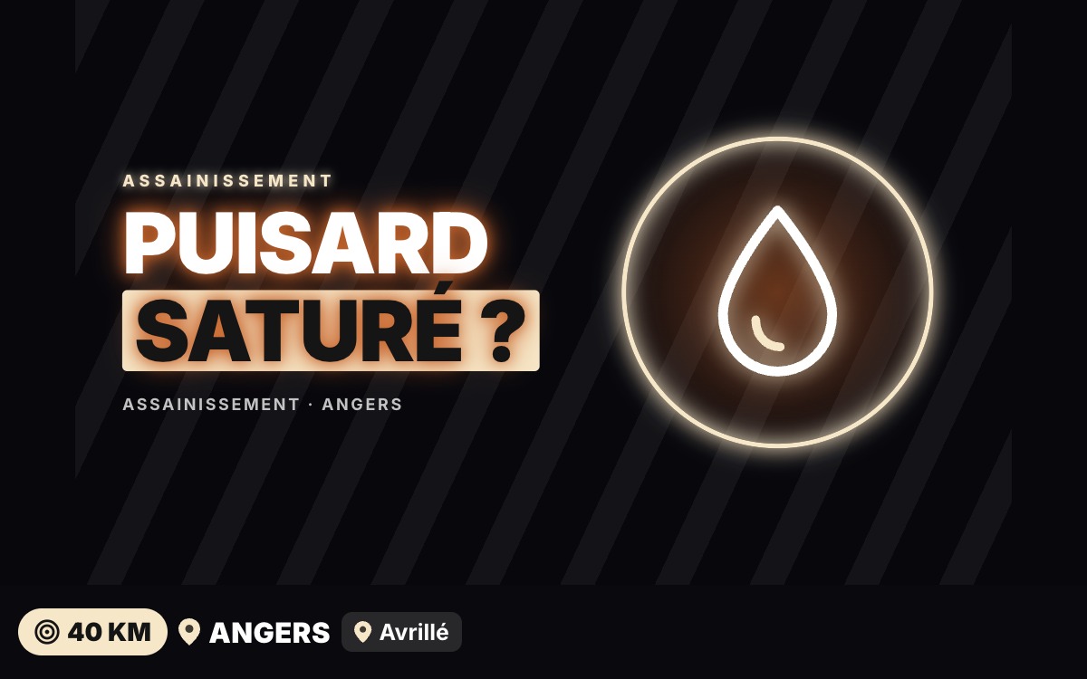 Je vais curer votre puisard ou puits perdu à Trélazé