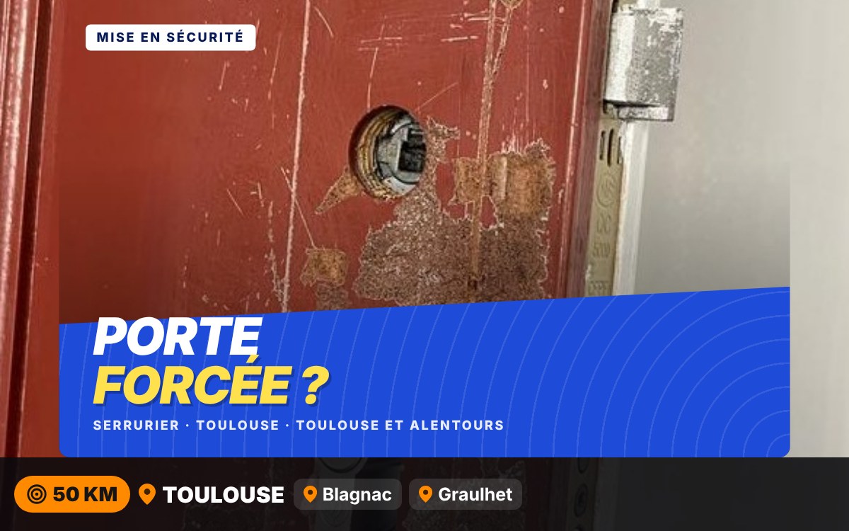 Je vais sécuriser votre porte après un cambriolage à Toulouse