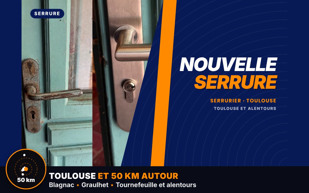 Je vais remplacer votre serrure à Toulouse