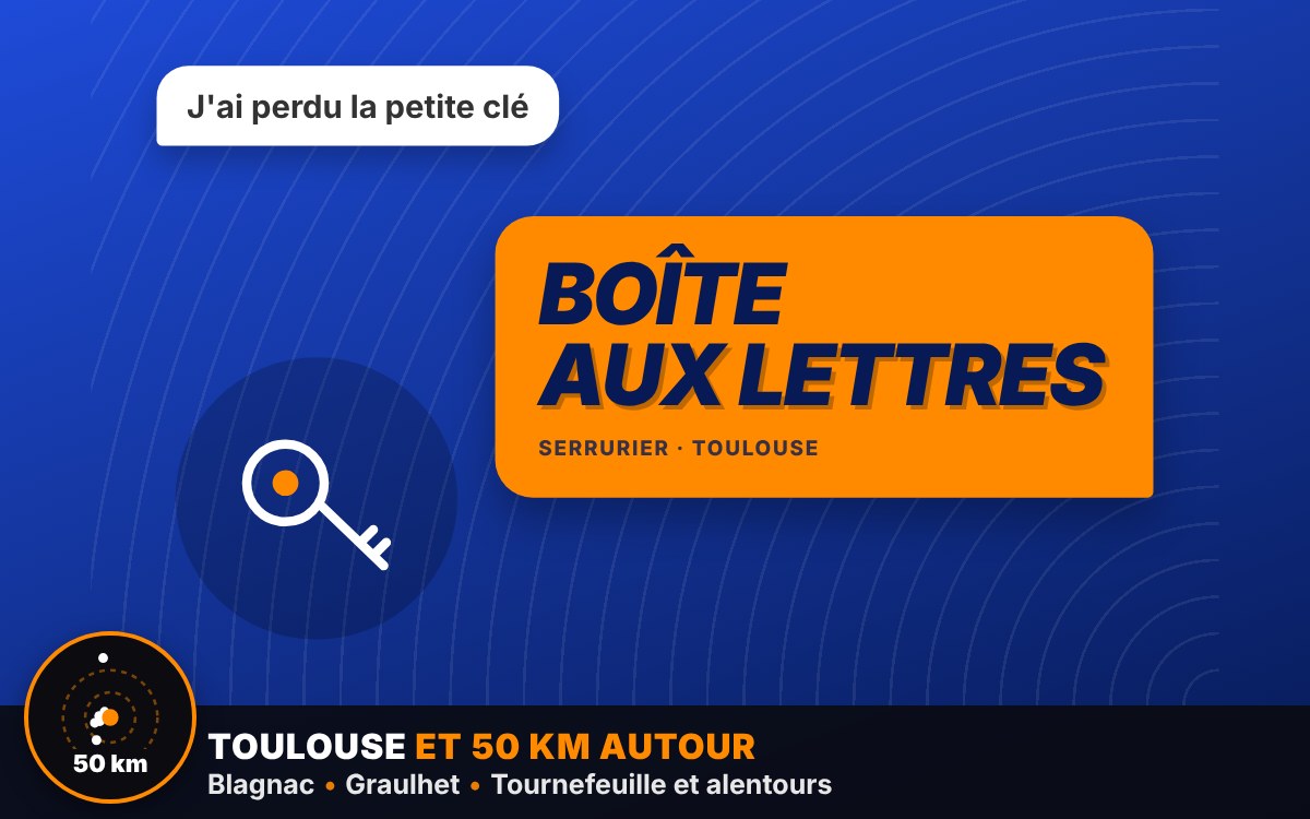 Je vais ouvrir votre boîte aux lettres à Toulouse