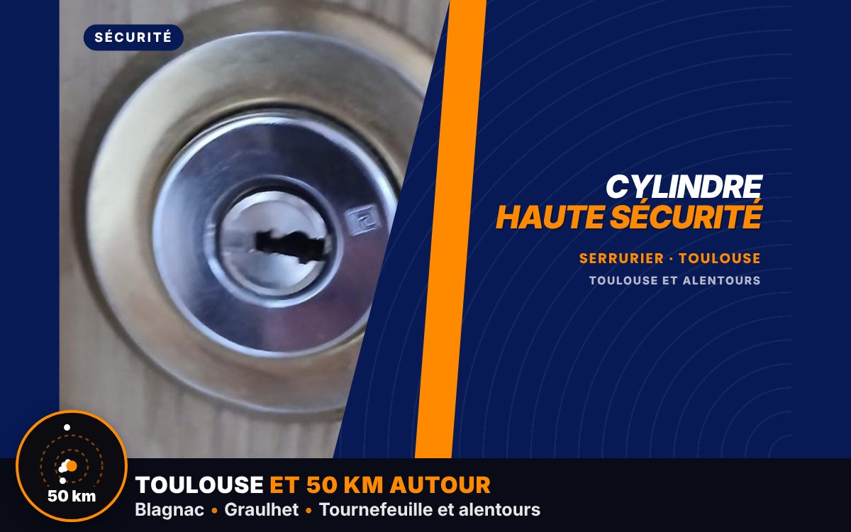 Je vais poser un cylindre haute sécurité à Toulouse