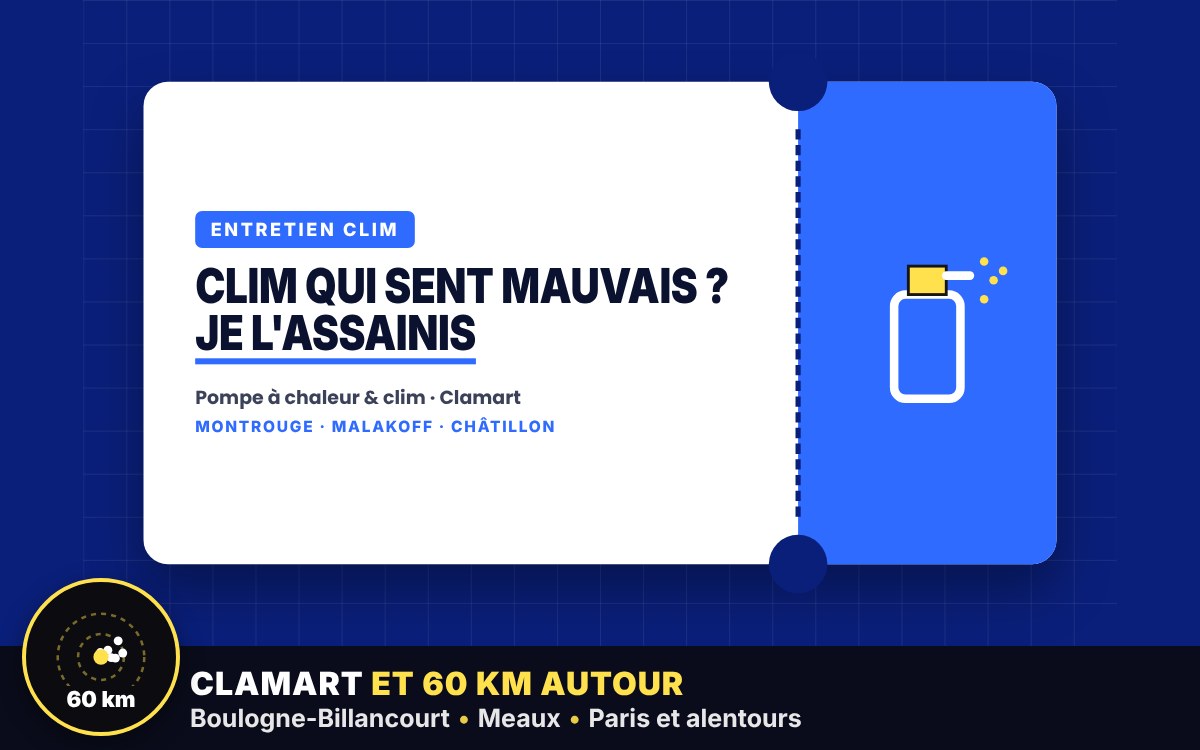 Je vais assainir votre climatisation qui sent mauvais à Corbeil-Essonnes