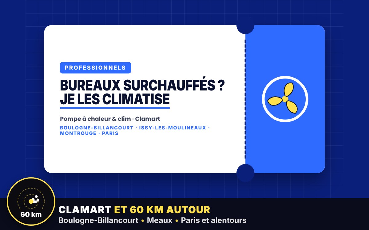 Je vais climatiser vos bureaux ou votre local commercial à Corbeil-Essonnes