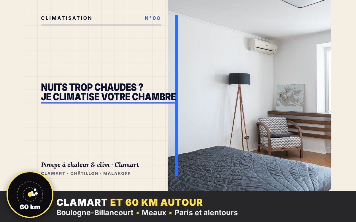 Je vais installer une climatisation dans votre chambre à Paris