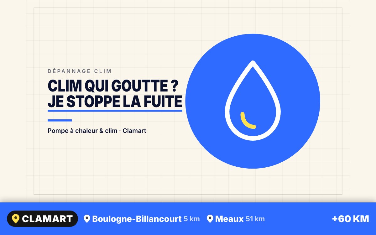 Je vais réparer votre climatisation qui coule à l'intérieur à Corbeil-Essonnes