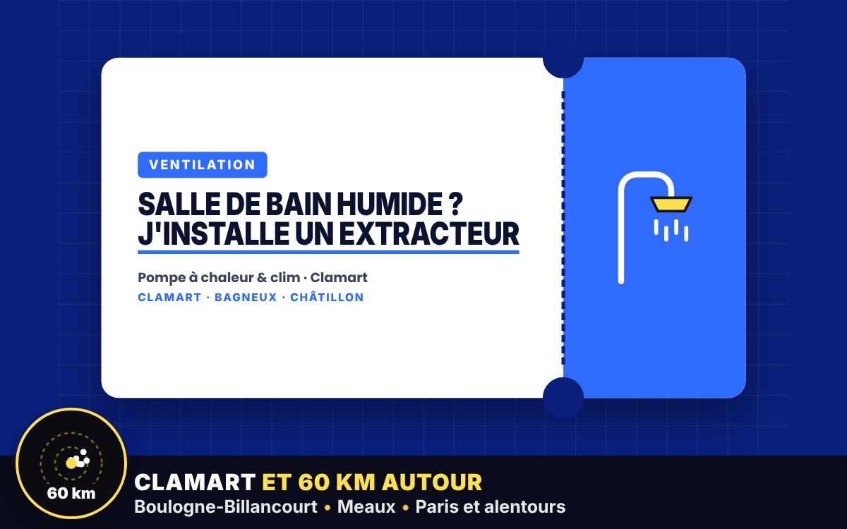 Je vais installer un extracteur d'air dans votre salle de bain à Corbeil-Essonnes