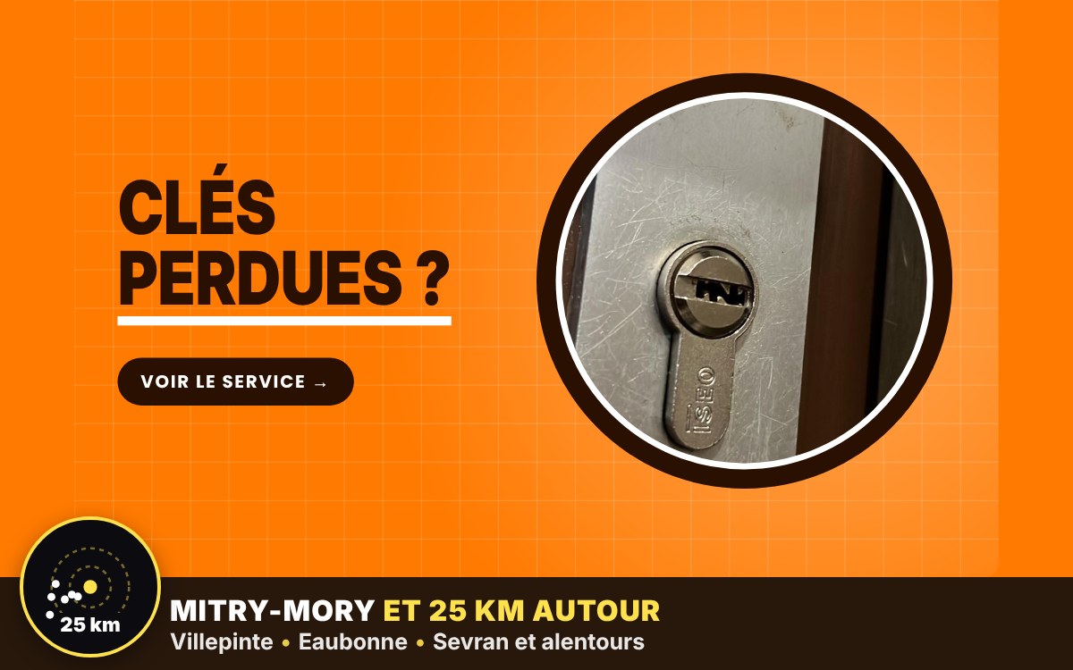Je vais ouvrir votre porte fermée à clé si vous avez perdu vos clés à Meaux