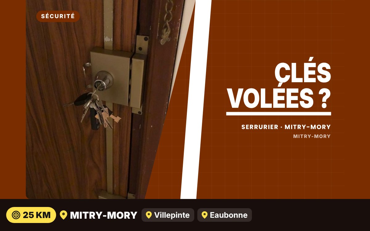 Je vais changer votre serrure après un vol ou une perte de clés à Meaux