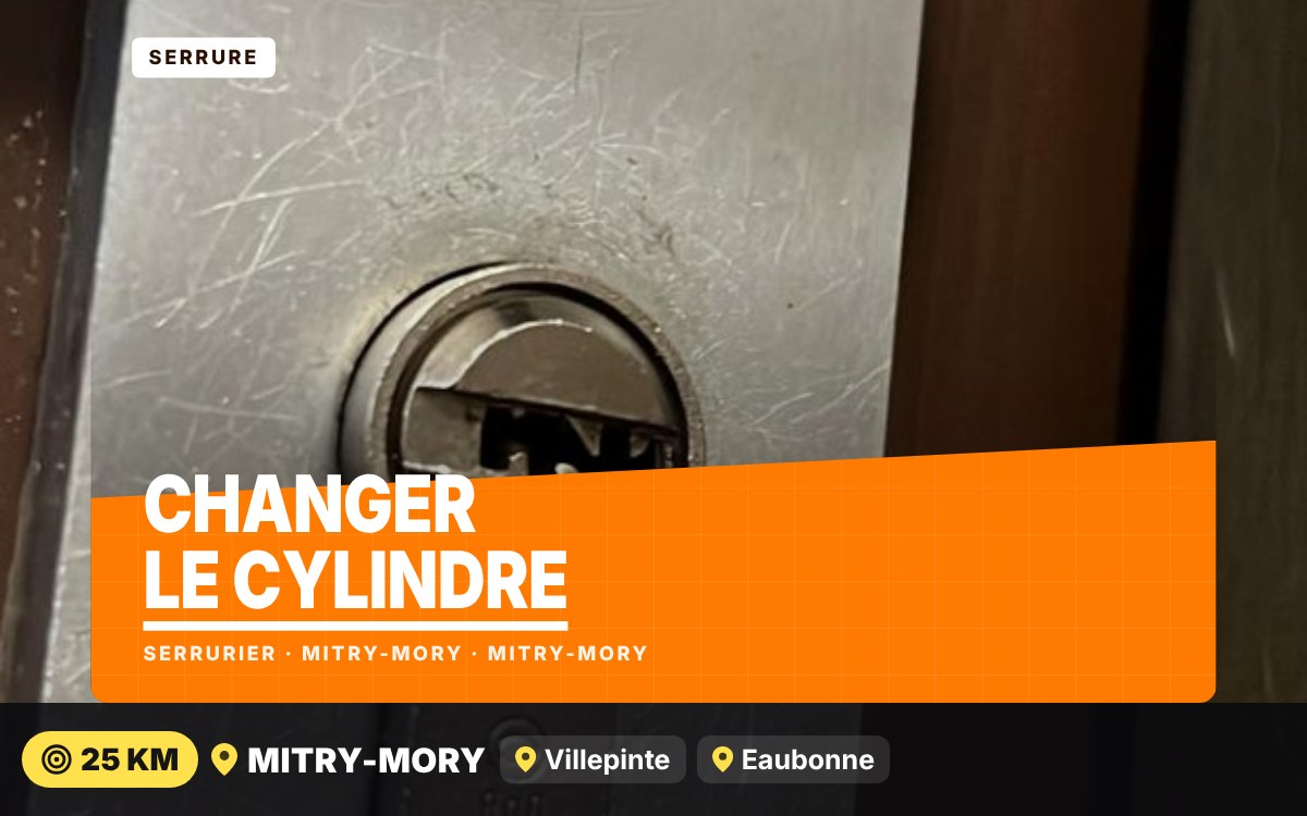 Je vais remplacer le cylindre de votre serrure à Paris