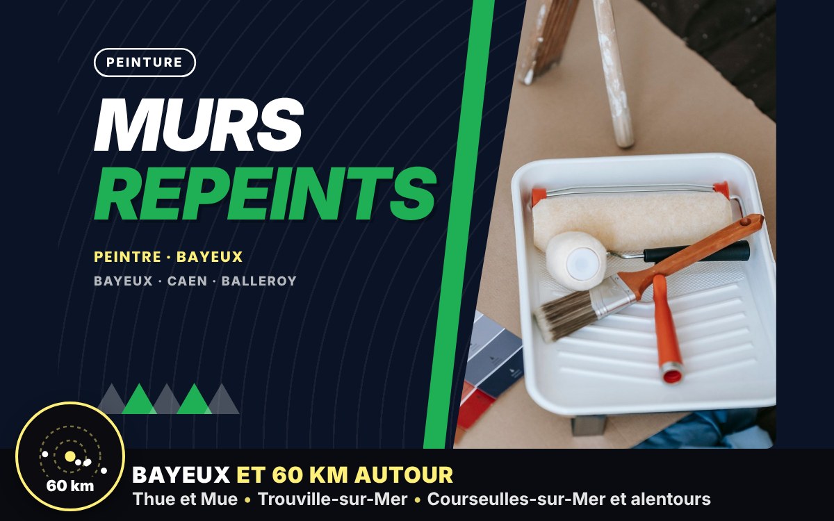 Je vais repeindre vos murs à Caen