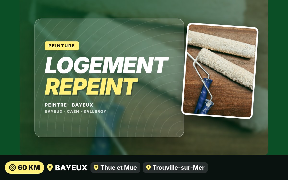 Je vais repeindre votre appartement ou votre maison à Caen