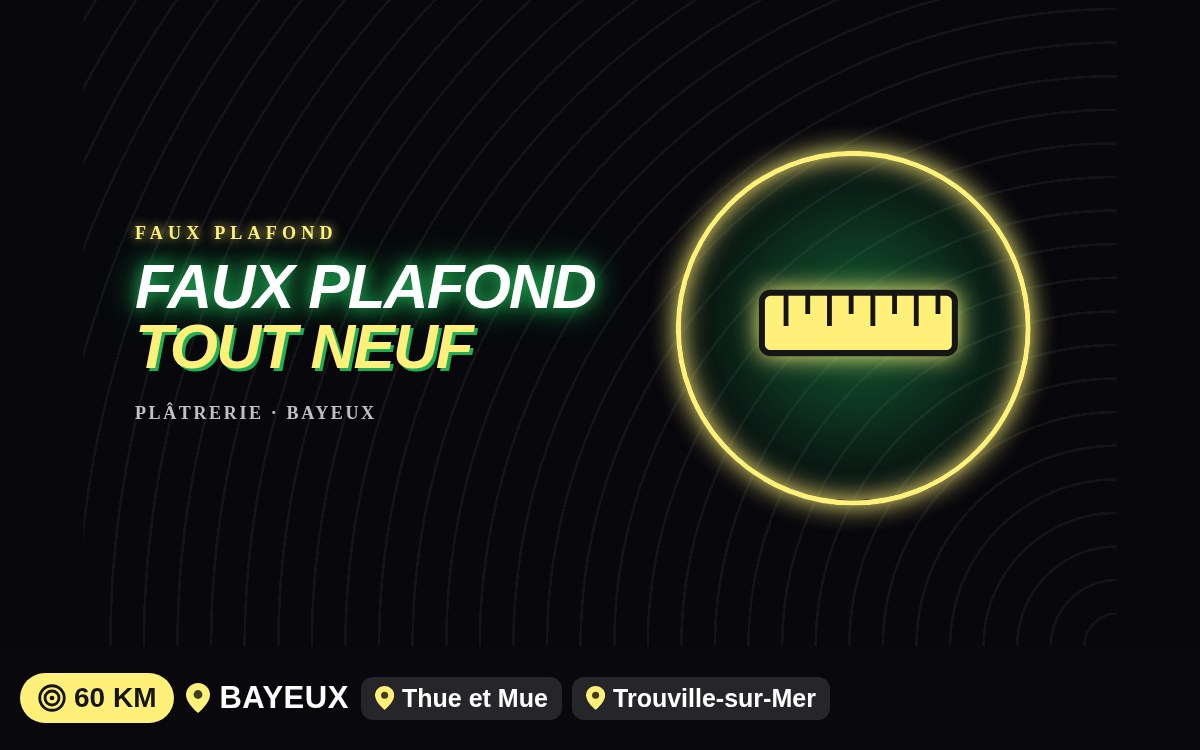 Je vais poser un faux plafond en plaques de plâtre à Caen