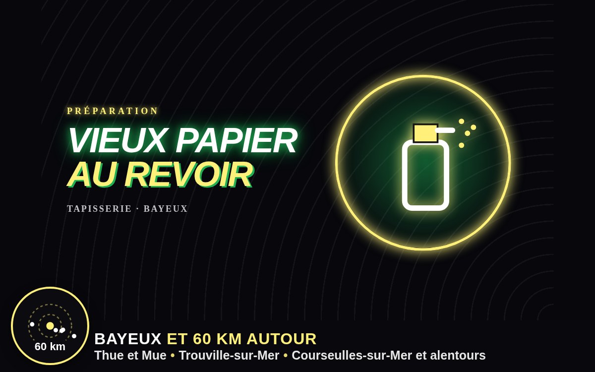 Je vais retirer votre ancien papier peint et remettre les murs en état à Caen