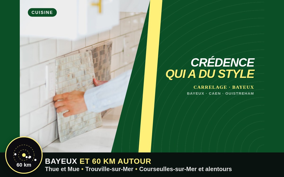 Je vais carreler la crédence de votre cuisine à Caen