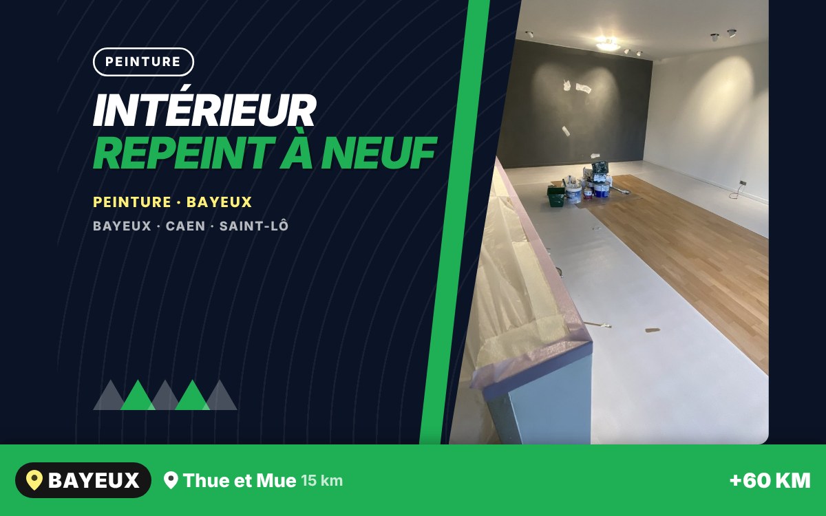 Je vais repeindre les pièces de votre maison ou appartement à Caen