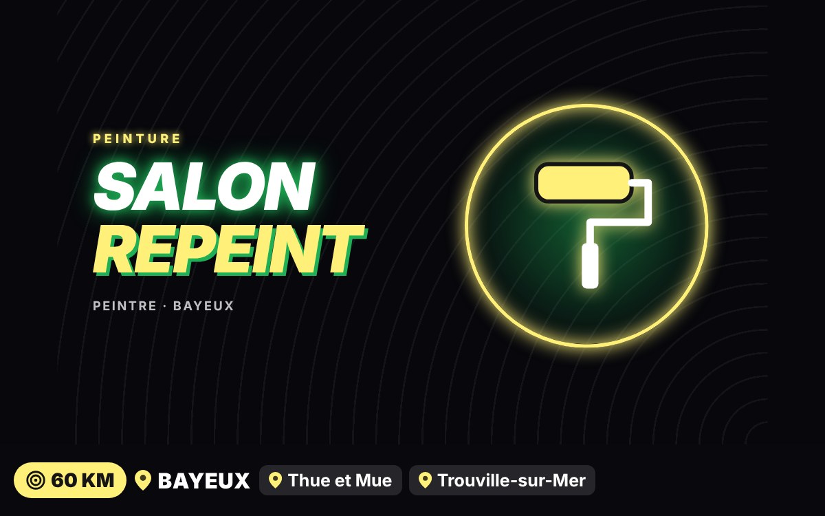 Je vais repeindre votre salon à Caen