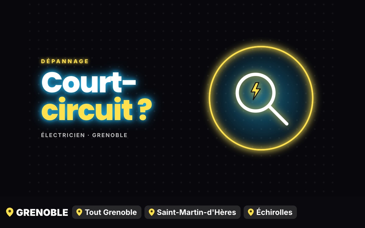 Je vais rechercher vos pannes et courts-circuits à Grenoble