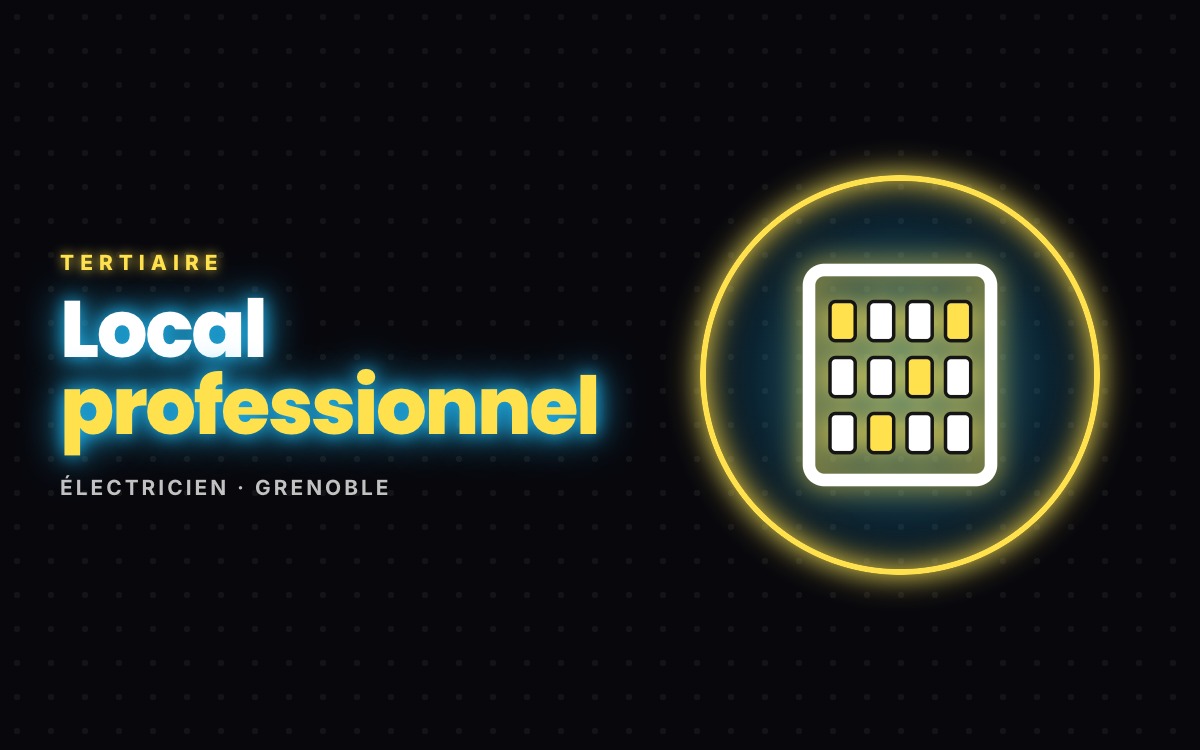 Je vais réaliser l'électricité de votre local commercial ou tertiaire à Grenoble