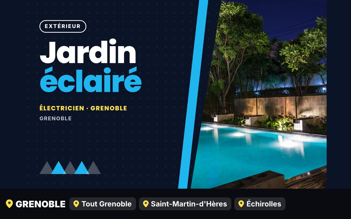 Je vais installer votre éclairage extérieur et de jardin à Grenoble