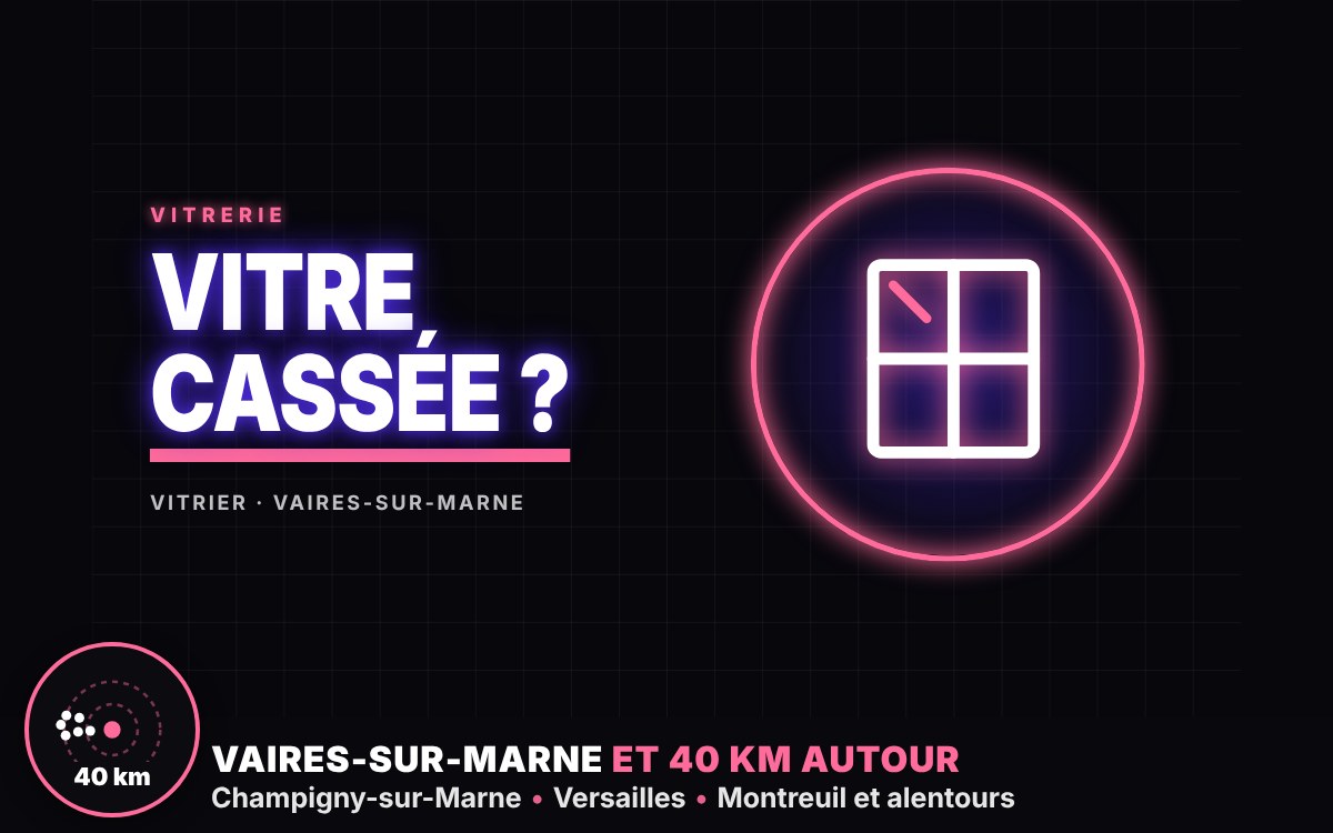 Je vais remplacer votre vitre cassée à Meaux