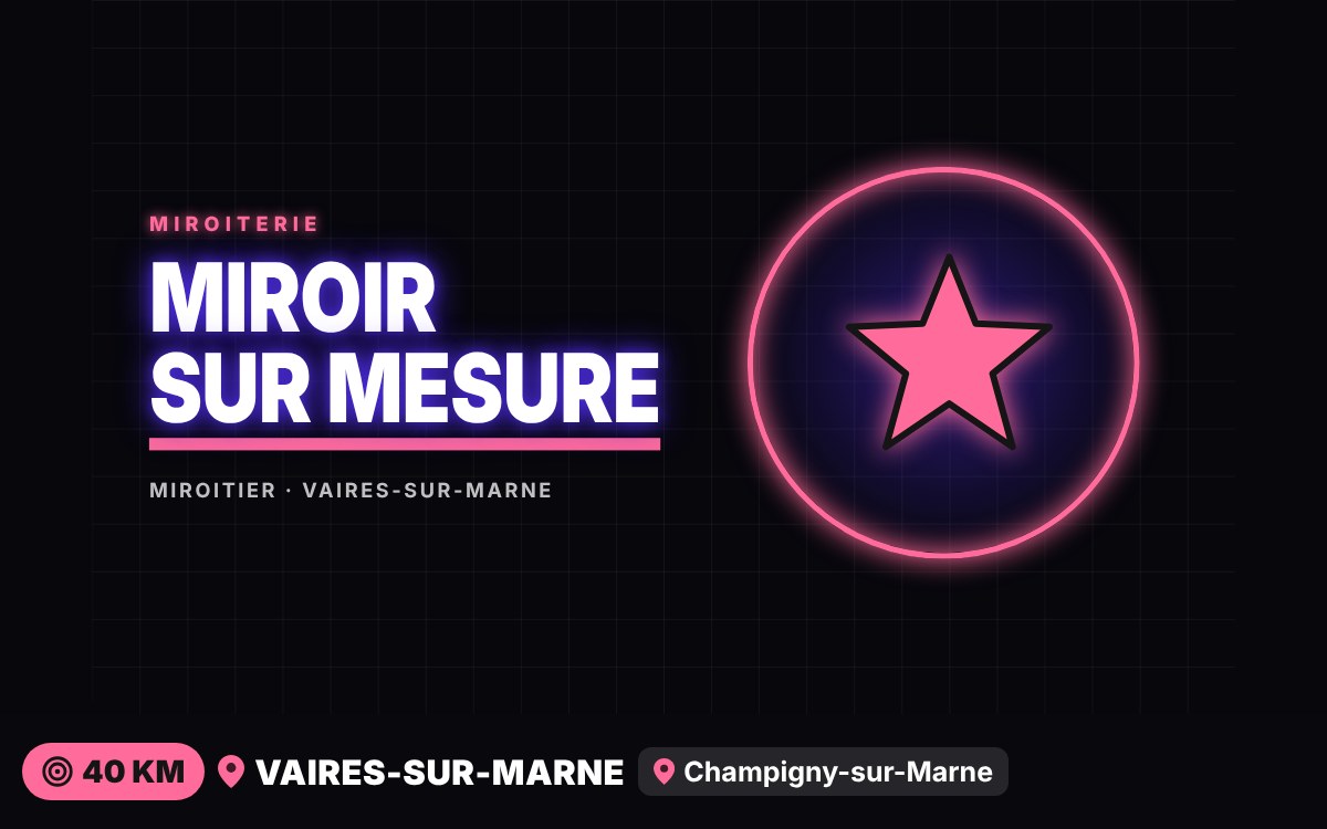 Je vais poser votre miroir mural sur mesure à Senlis