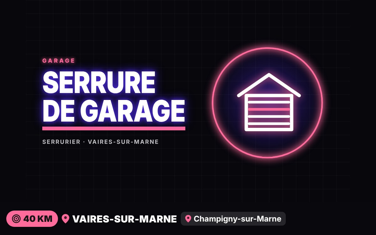 Je vais ouvrir ou réparer la serrure de votre garage à Meaux