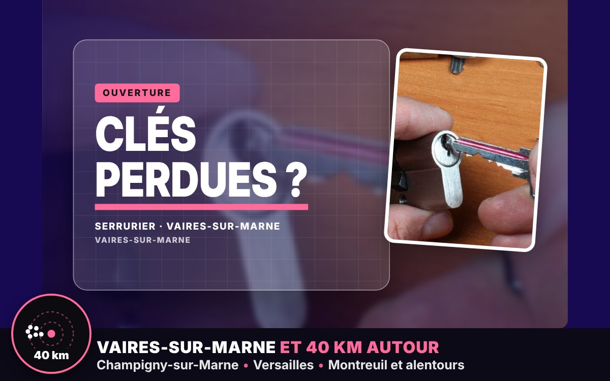 Je vais ouvrir votre porte fermée à clé à Paris