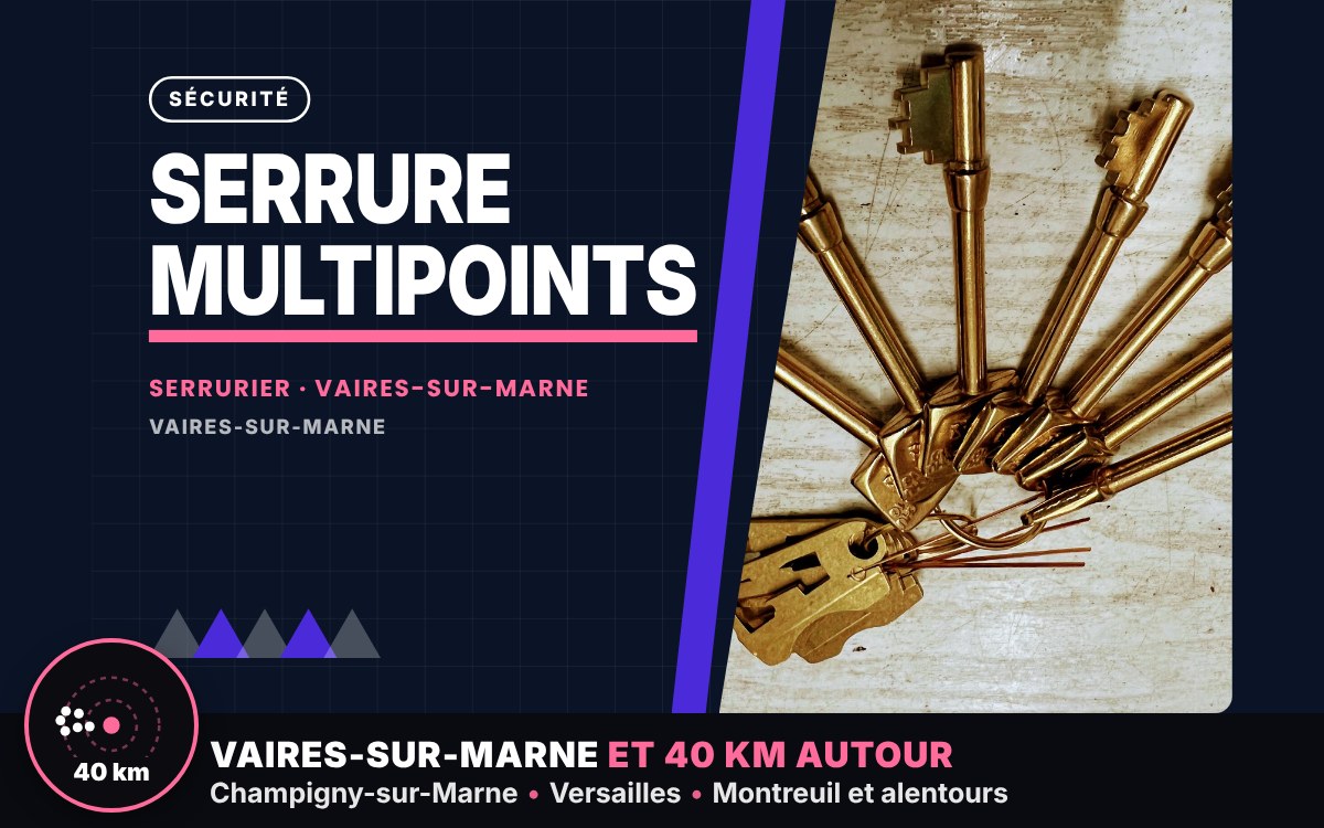 Je vais poser une serrure multipoints à Paris
